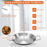Tasso Vertical Skewer Stand – Stainless Steel for Tacos & Grilled Meats