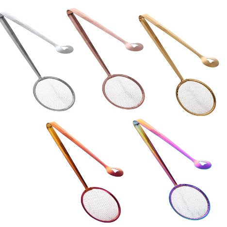 Baloo 2-in-1 Stainless Steel Strainer Spoon Tongs – Heat-Resistant Kitchen Strainer & Serving Tool