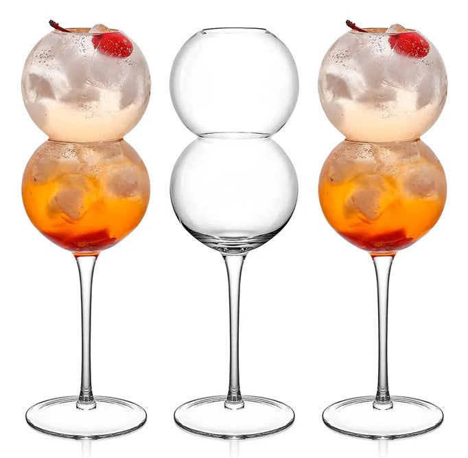 Chimera Bubbles Wine Glass – Playful Stemware with Effervescent Design