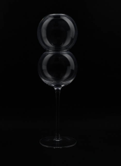 Chimera Bubbles Wine Glass – Playful Stemware with Effervescent Design