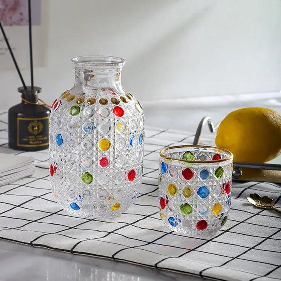 Eleanor Bedside Night Carafe with Glass – Elegant Bedside Water Set