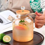 Diamond Princess Glass Pitcher – Elegant Lidded Beverage Server