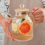 Diamond Princess Glass Pitcher – Elegant Lidded Beverage Server