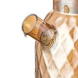 Diamond Princess Glass Pitcher – Elegant Lidded Beverage Server