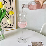 Chimera Bubbles Wine Glass – Playful Stemware with Effervescent Design