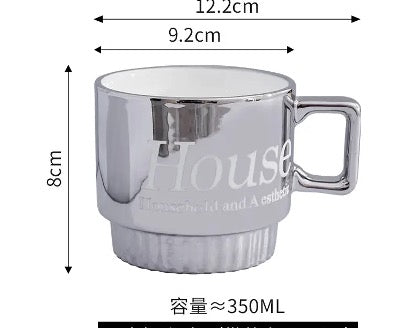 “Rich Auntie Aesthetic Coffee Mug – Luxury Ceramic Cup for Chic Morning Routines” (set Of 2)