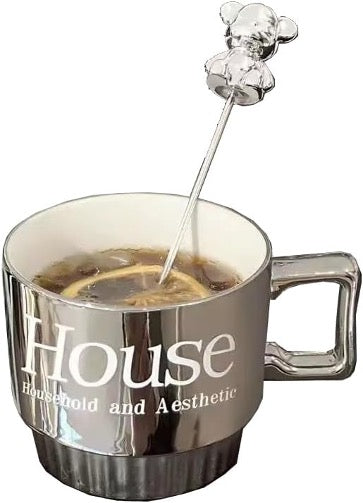 “Rich Auntie Aesthetic Coffee Mug – Luxury Ceramic Cup for Chic Morning Routines” (set Of 2)