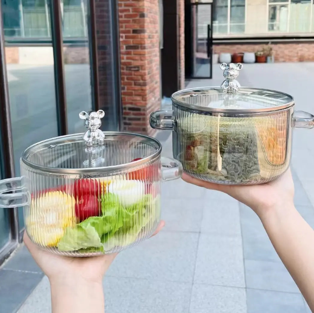 Copia Glass Saucepan – Transparent Pot for Stovetop Cooking