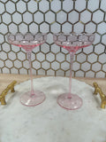 Bliss Martini Glasses – Set of 2 Crystal-Look Cocktail Martini Cups