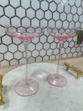 Bliss Martini Glasses – Set of 2 Crystal-Look Cocktail Martini Cups
