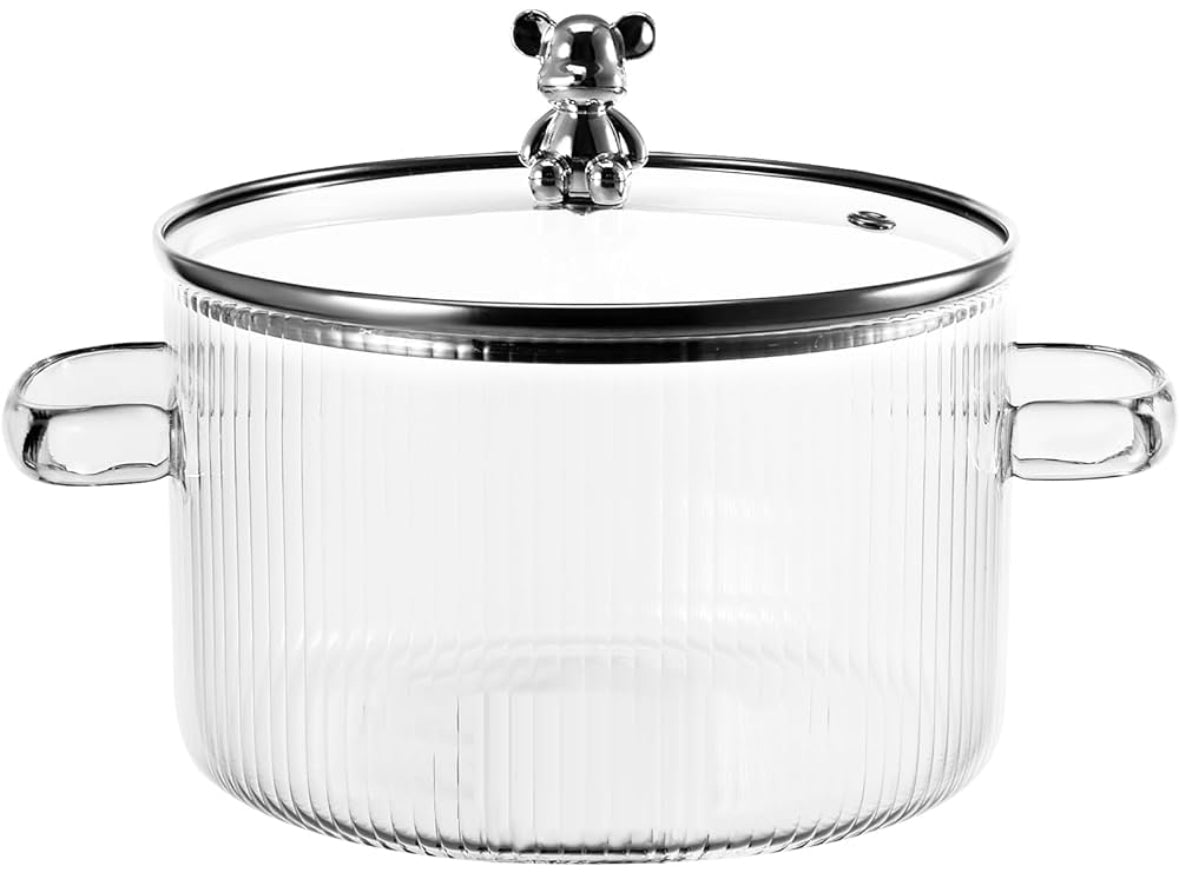 Copia Glass Saucepan – Transparent Pot for Stovetop Cooking
