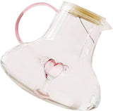 Kardia Kettle Pitcher – 1500 ml Pink-Tinted Glass Carafe for Iced Tea & Cold Brew
