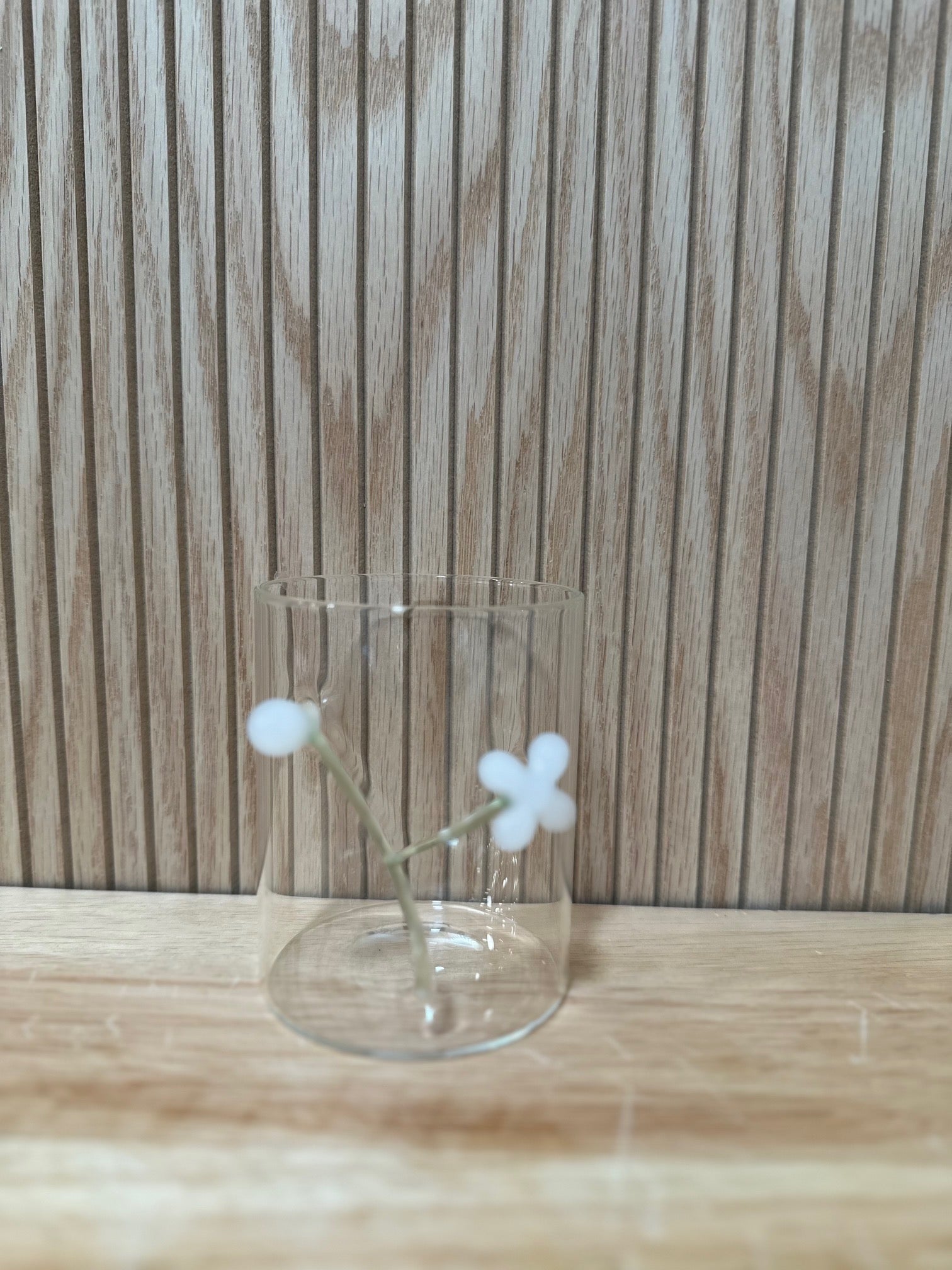 Azalea Hand Blown Botanical Design one-of-a-kind glassware
