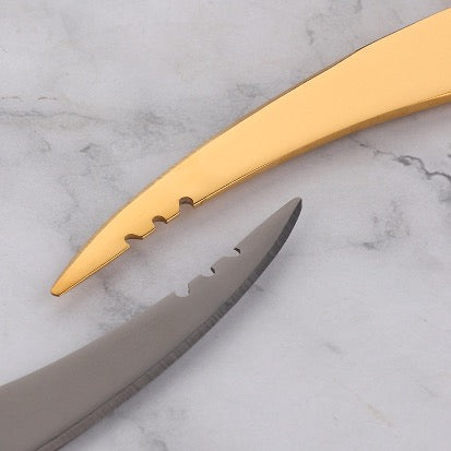 Peel ’n Slice Seafood Knife –  Stainless Steel Shrimp Deveiner & Fish Scaler