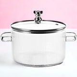 Copia Glass Saucepan – Transparent Pot for Stovetop Cooking