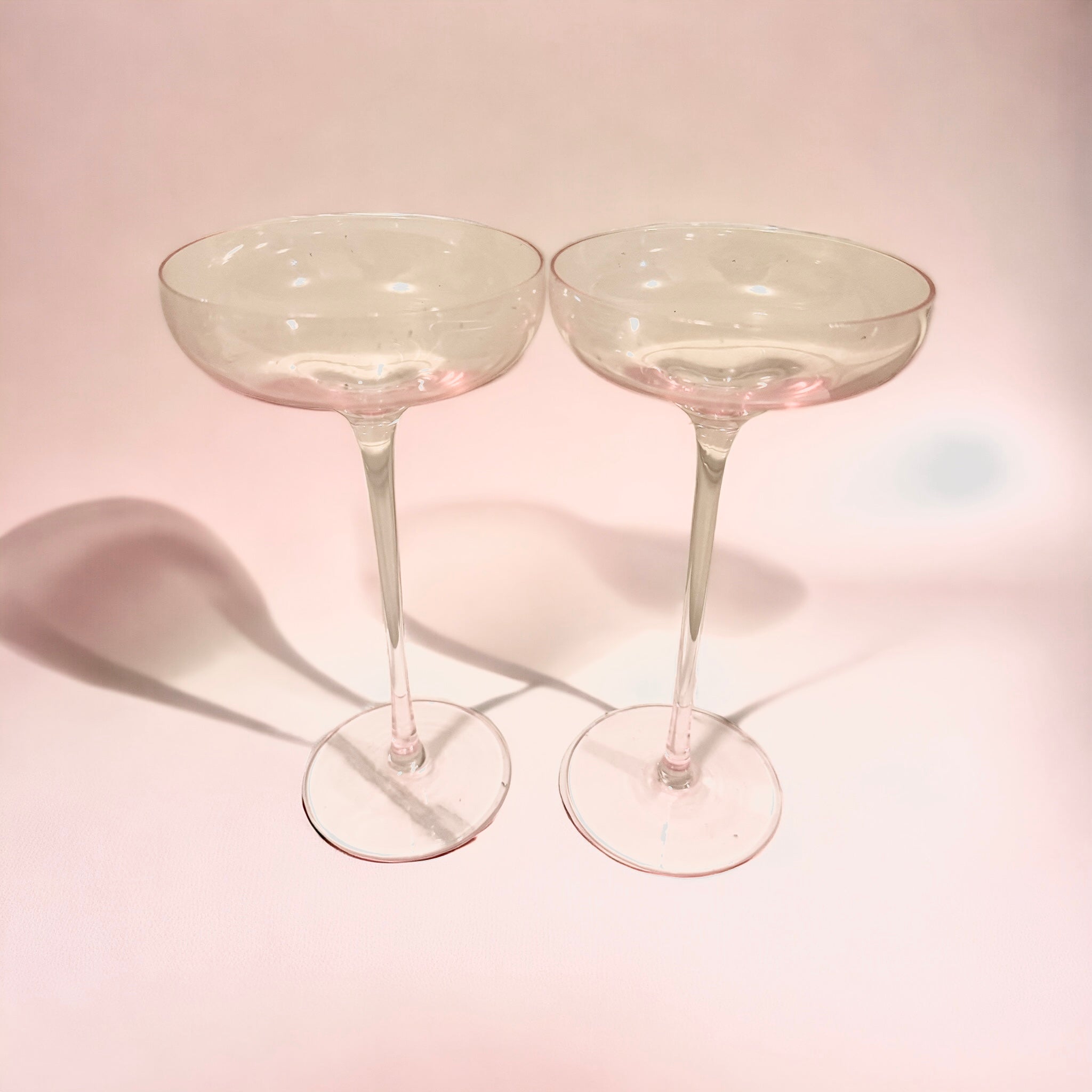 Bliss Martini Glasses – Set of 2 Crystal-Look Cocktail Martini Cups