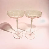 Bliss Martini Glasses – Set of 2 Crystal-Look Cocktail Martini Cups