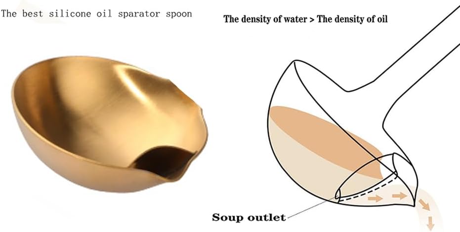 Bernice Tilted Soup Ladle – Oil Separator & Multi-Purpose Serving Spoon