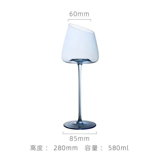 Blue Bird Wine Glass – Artistic Handcrafted Glassware for Red & White Wine