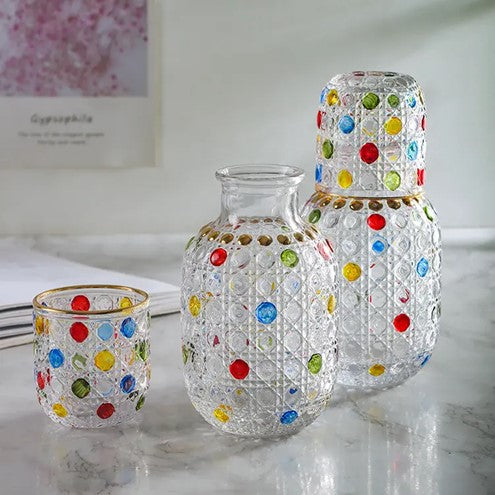 Eleanor Bedside Night Carafe with Glass – Elegant Bedside Water Set