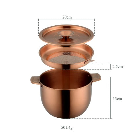 Drip Drop Stainless Steel Oil Filter Pot, 2.8l Oil Container