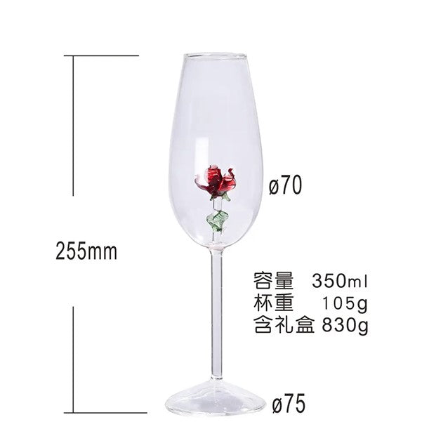 “Rosetta elegant wine glass, champagne stemware for dinner parties and cocktails”