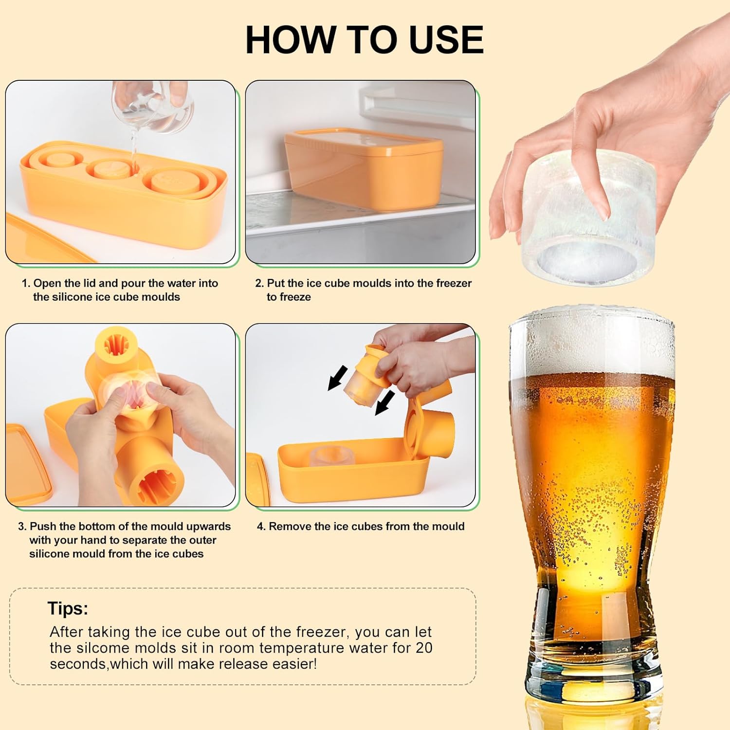 “Sports themed trophy ice mold – hockey fan gift and party barware”