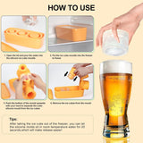 “Sports themed trophy ice mold – hockey fan gift and party barware”