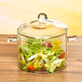 Excalibur Clear Glass Cooking Pot – Heat-Resistant Casserole Bakeware