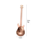 The guitar spoons set is made of food grade 304 stainless steel, mirror polishing, rust-free, and durable. They are non-toxic, very safe, and have no rust, which can cause intimate contact with food.