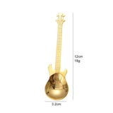 The guitar spoons set is made of food grade 304 stainless steel, mirror polishing, rust-free, and durable. They are non-toxic, very safe, and have no rust, which can cause intimate contact with food.