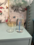 Treat yourself to luxury by keeping water and other beverages conveniently and beautifully within reach
