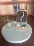 Treat yourself to luxury by keeping water and other beverages conveniently and beautifully within reach