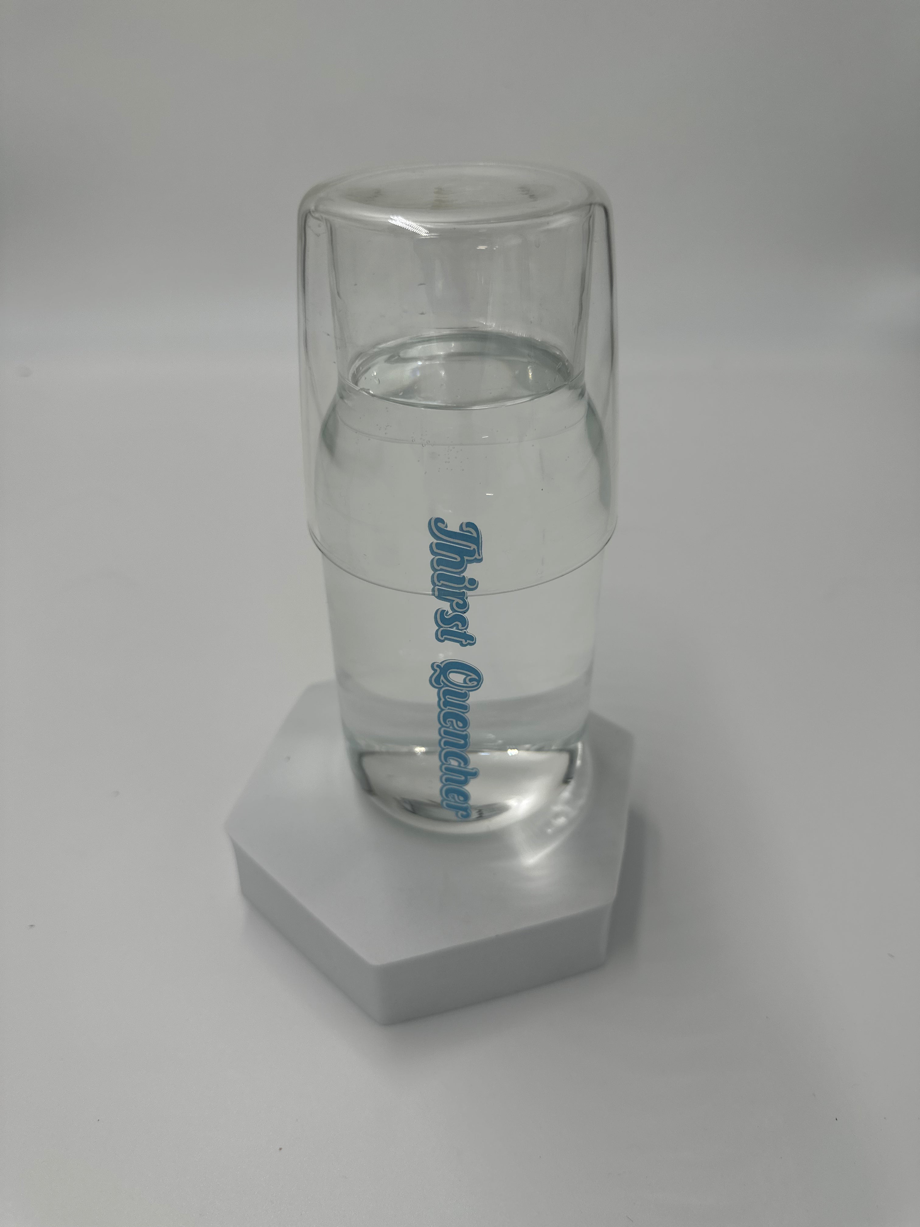 Treat yourself to luxury by keeping water and other beverages conveniently and beautifully within reach