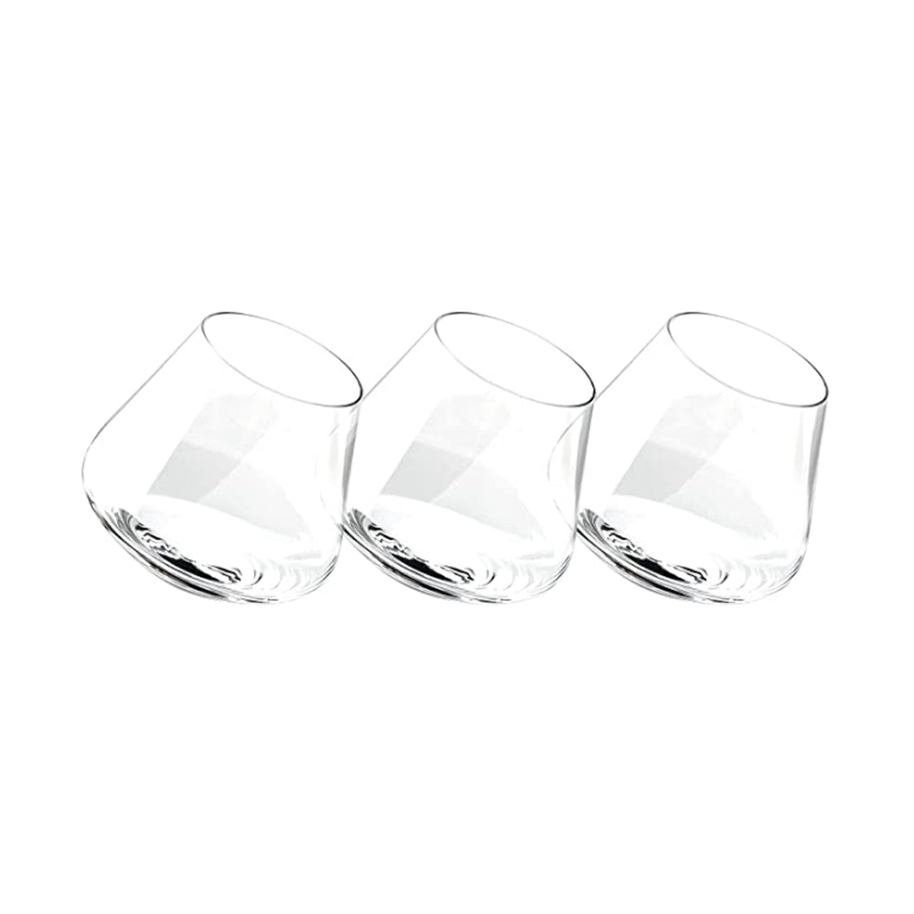 Tilted Crystal Whiskey Glasses