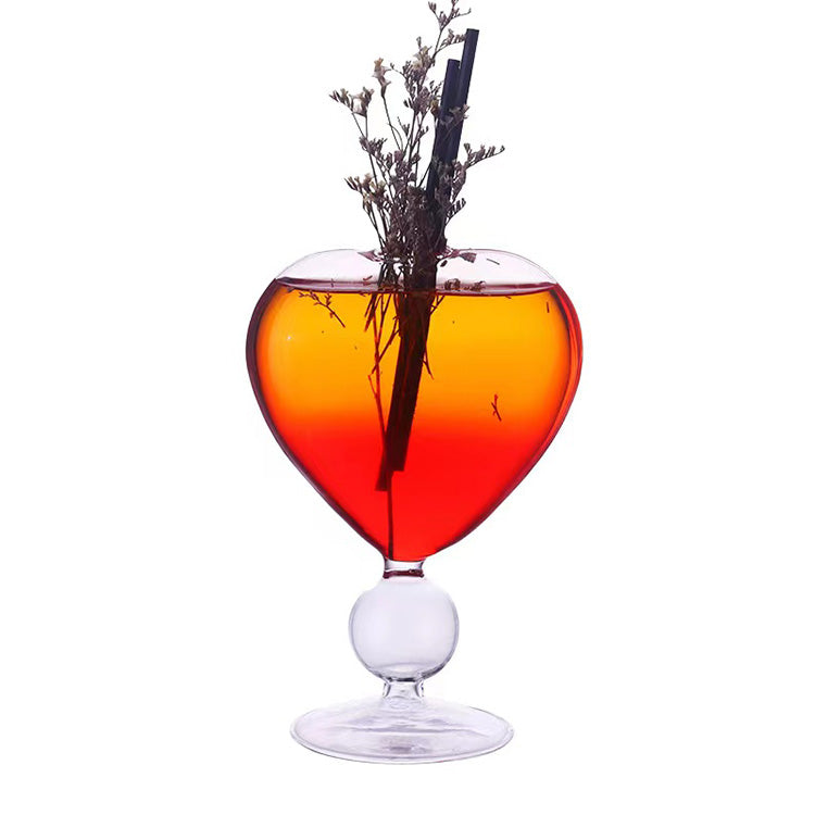 Francesca Heart-Shape Cocktail Glasses (Set of 2) – Exquisite Romantic Glassware