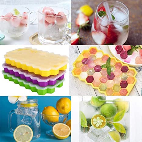 37 Cubes Ice Tray Cube Mold Creative DIY Honeycomb Shape Ice Cube ray mold
【Fun design】: The ice cube is in the shape of a honeycomb,