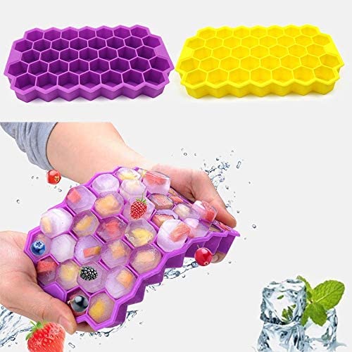 37 Cubes Ice Tray Cube Mold Creative DIY Honeycomb Shape Ice Cube ray mold
【Fun design】: The ice cube is in the shape of a honeycomb,
