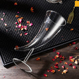 Luna  Ox Horn Shaped Cocktail Glass – Statement Glassware for Bold Drinks