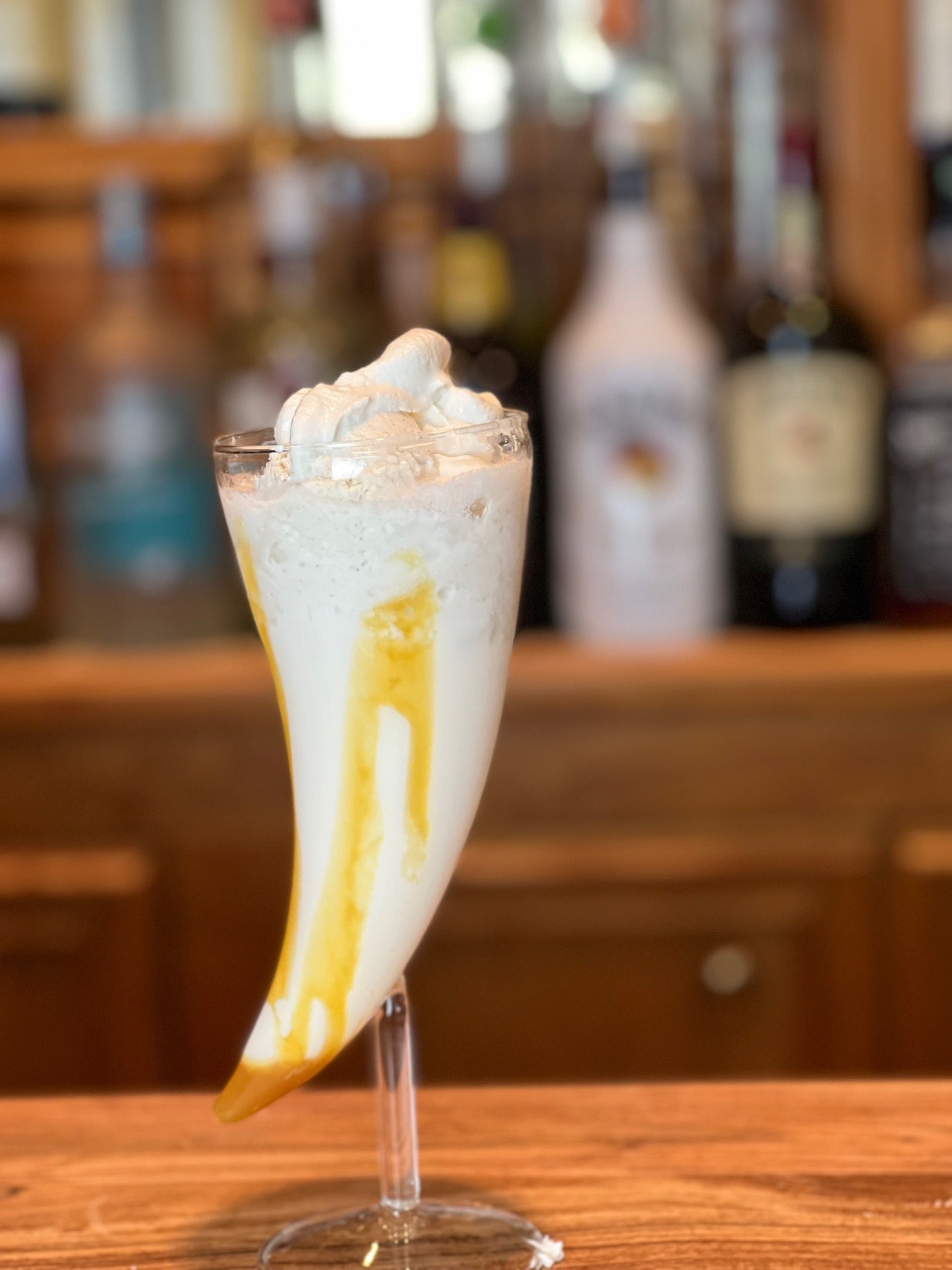 Luna  Ox Horn Shaped Cocktail Glass – Statement Glassware for Bold Drinks