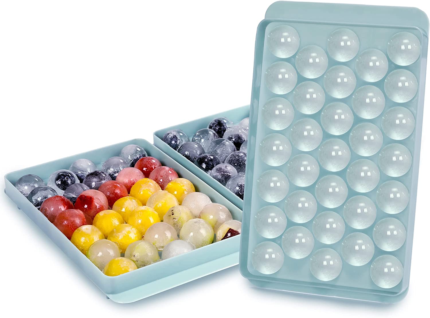 This tool is easy to use, and the multifunctional DIY silicone ice cube molds are ideal for making all kinds of DIY ice food. The mini circle ice cube tray comes with a unique design that can make every round ice ball regular and complete.