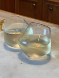 Riviera Spin Glass Tilted Crystal Whiskey Glasses – Unique Modern Barware for Whiskey Lovers