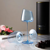 Blue Bird Wine Glass