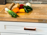 Clear Cutting Board for Kitchen with Lip with Non Slip 24" Wide x 18" 