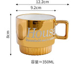 “Rich Auntie Aesthetic Coffee Mug – Luxury Ceramic Cup for Chic Morning Routines” (set Of 2)