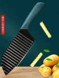 Billy Wavy Crinkle Cutting Knife – Perfect for French Fries, Chips & Garnishes