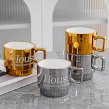 “Rich Auntie Aesthetic Coffee Mug – Luxury Ceramic Cup for Chic Morning Routines” (set Of 2)