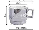 “Rich Auntie Aesthetic Coffee Mug – Luxury Ceramic Cup for Chic Morning Routines” (set Of 2)
