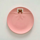 The Sleepy Teddy Plate – 8" Ceramic Dessert Plate