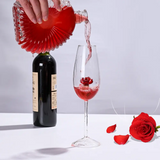 Crystal Red Wine Glass Rose Goblet